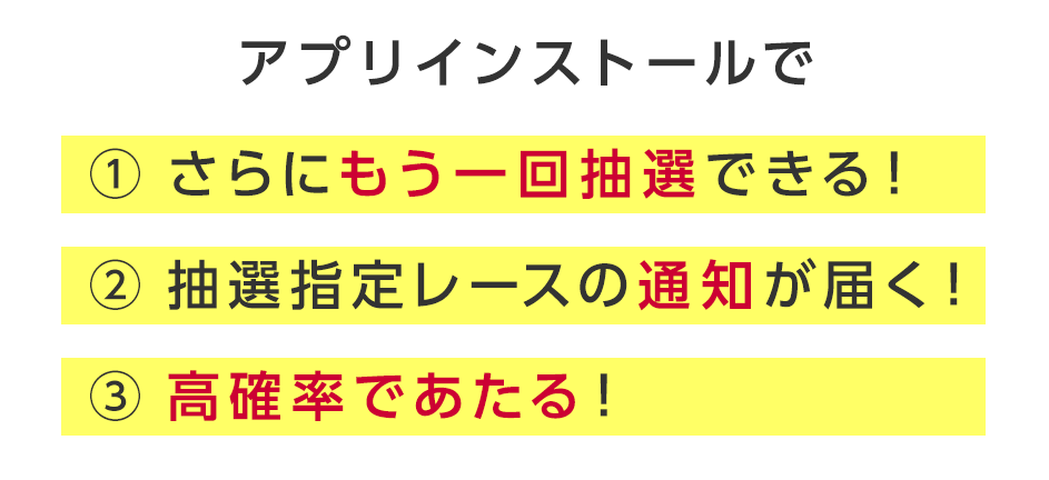 アプリ毎日2回抽選訴求