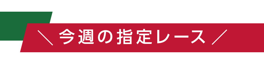 今週の指定レース