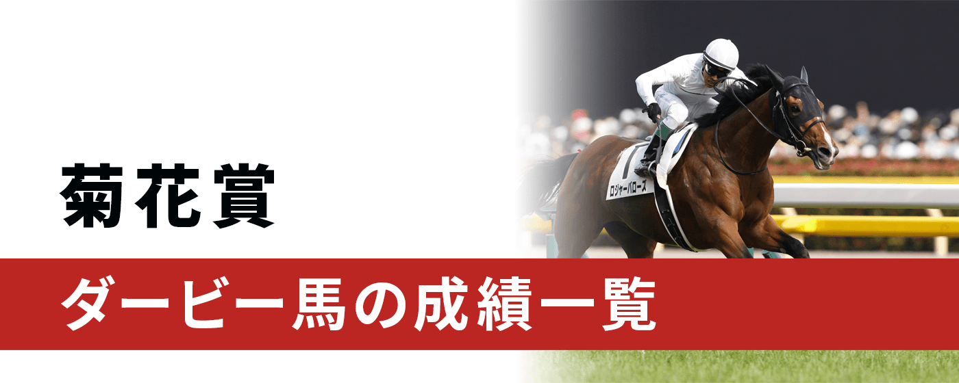 菊花賞　ダービー馬の成績一覧
