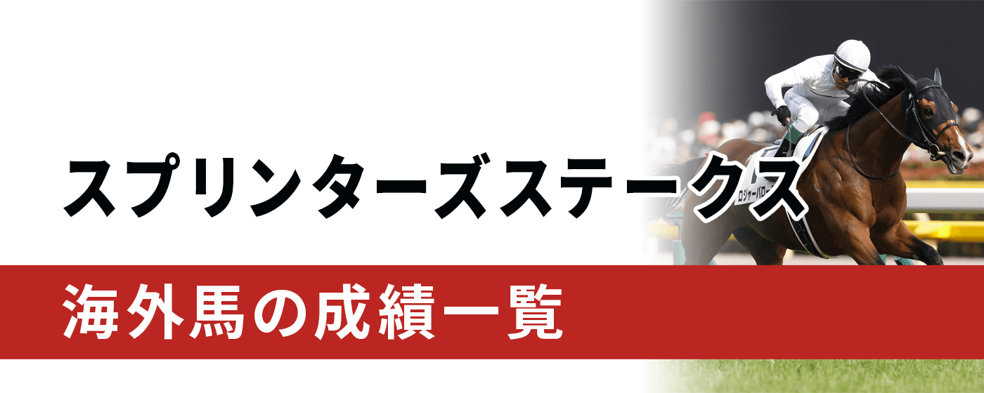 スプリンターズステークス 海外馬の成績一覧
