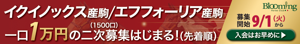 Blooming Horse Club（8/17～8/31）